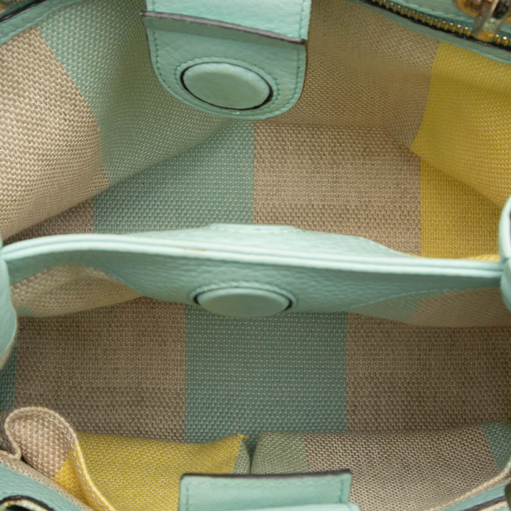 Pre-Loved Gucci Small Raffia Bamboo Shopper Satchel - Picture 4 of 7